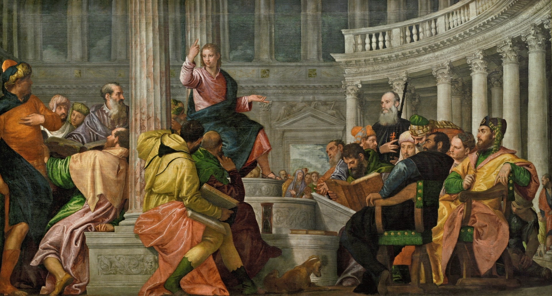 Paolo Veronese La disputa con los doctores en el Templo 1560 - Prado, Madrid .jpg